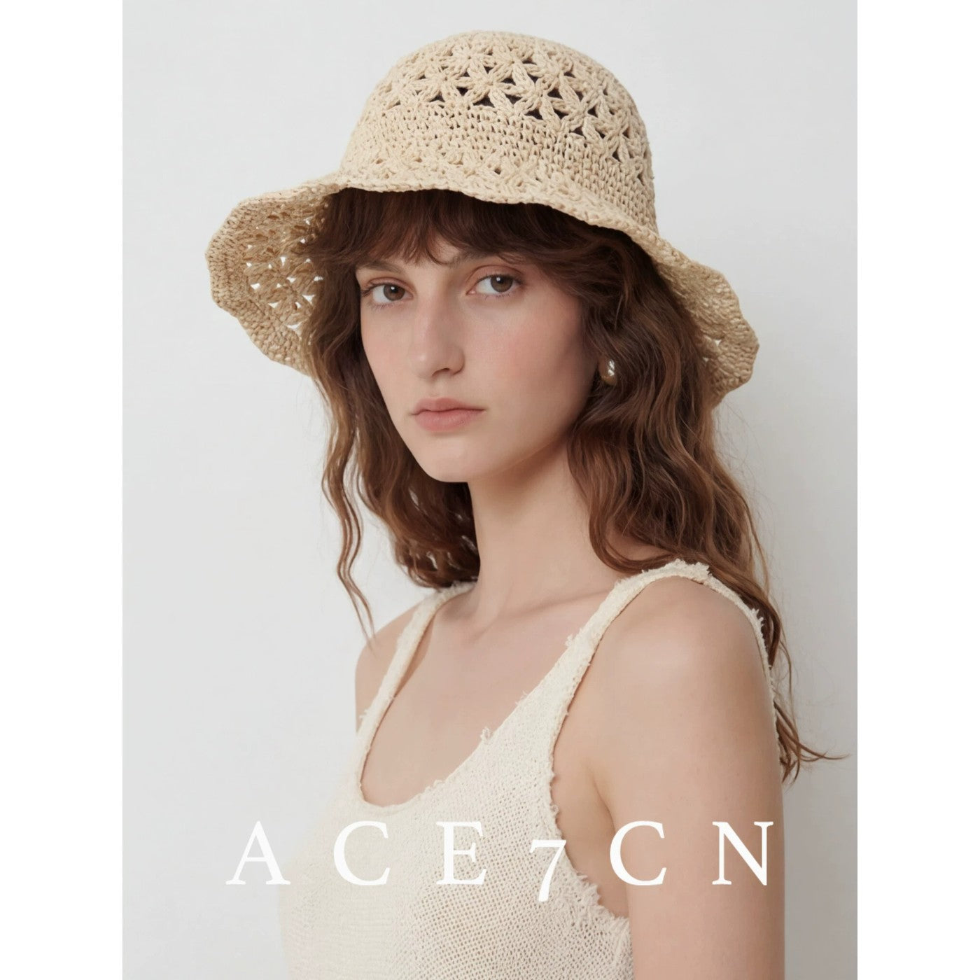 Nordic Chic Bucket Hat Foldable Soft Openwork