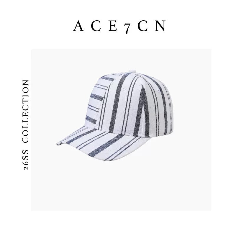 Nautical Parisian Premium Linen Baseball Cap Summer