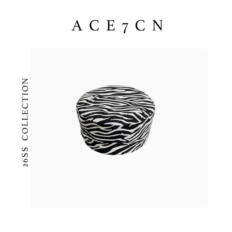 British Chic Zebra Pillbox Hat Oversize pillbox