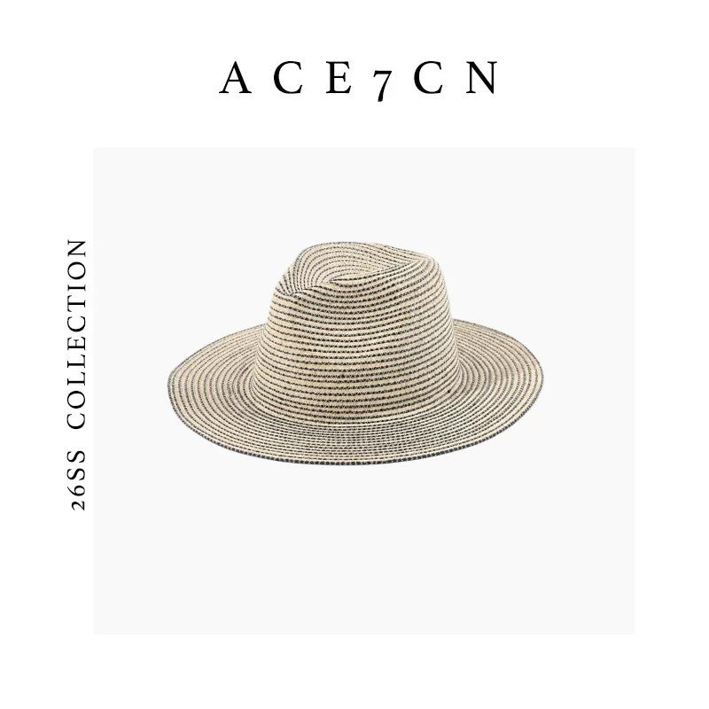 South American California Resort Straw Hat Striped