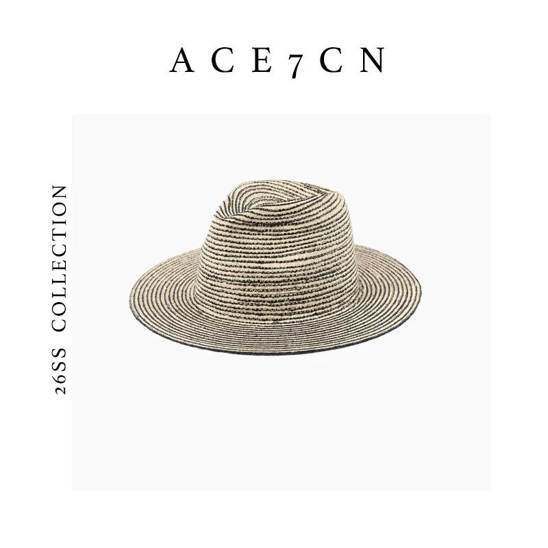 South American California Resort Straw Hat Striped