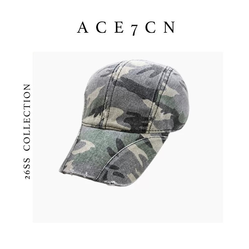 Casual Urban Chic Baseball Cap Camo Plain