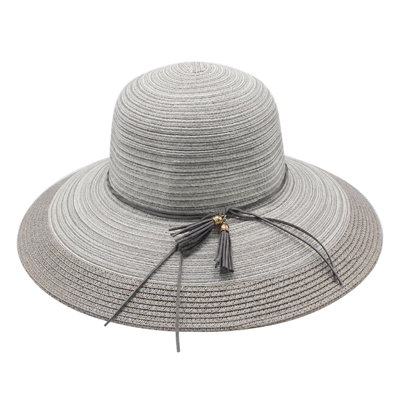 South-France Resort Paper-Straw Sun Hat Multi-Stripe Seaside
