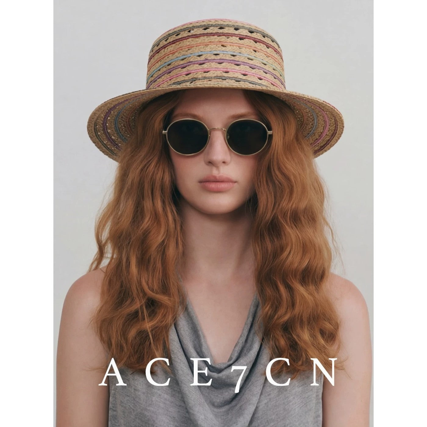 South-France Holiday Colorful Striped Natural-Straw Premium Raffia