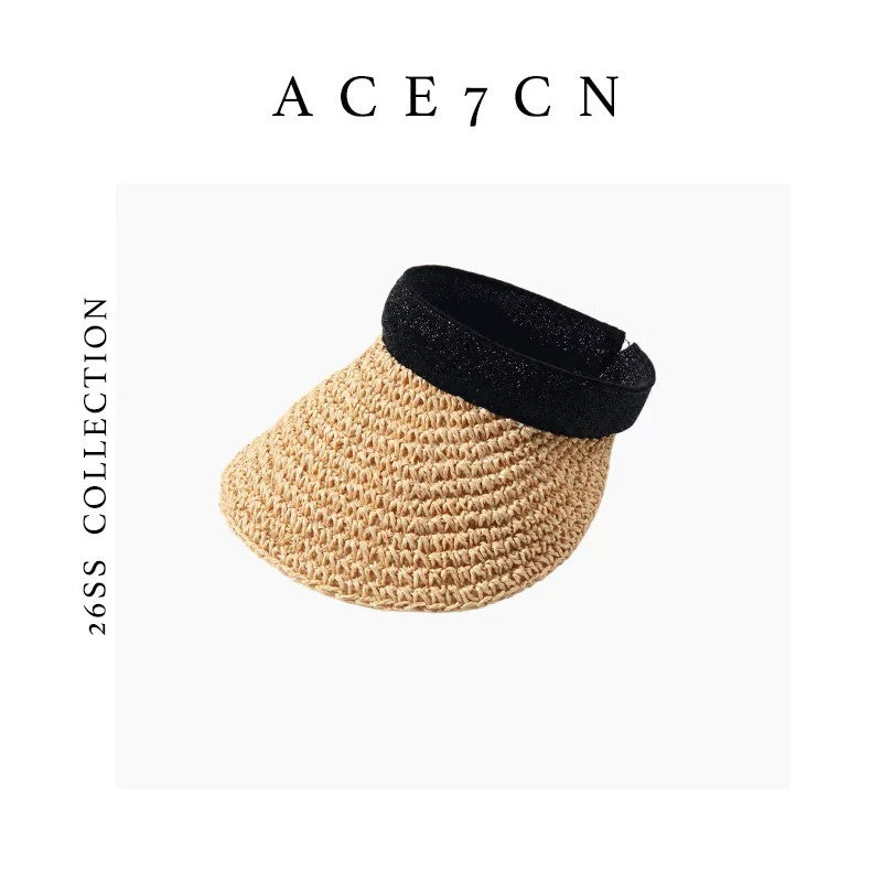 South-France Resort Visor Subtle-Glitter Refined Sun-Shade Headband