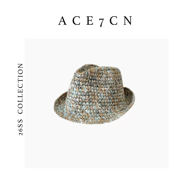 Nordic Niche Hand-Crochet Fedora Western 90s Vintage