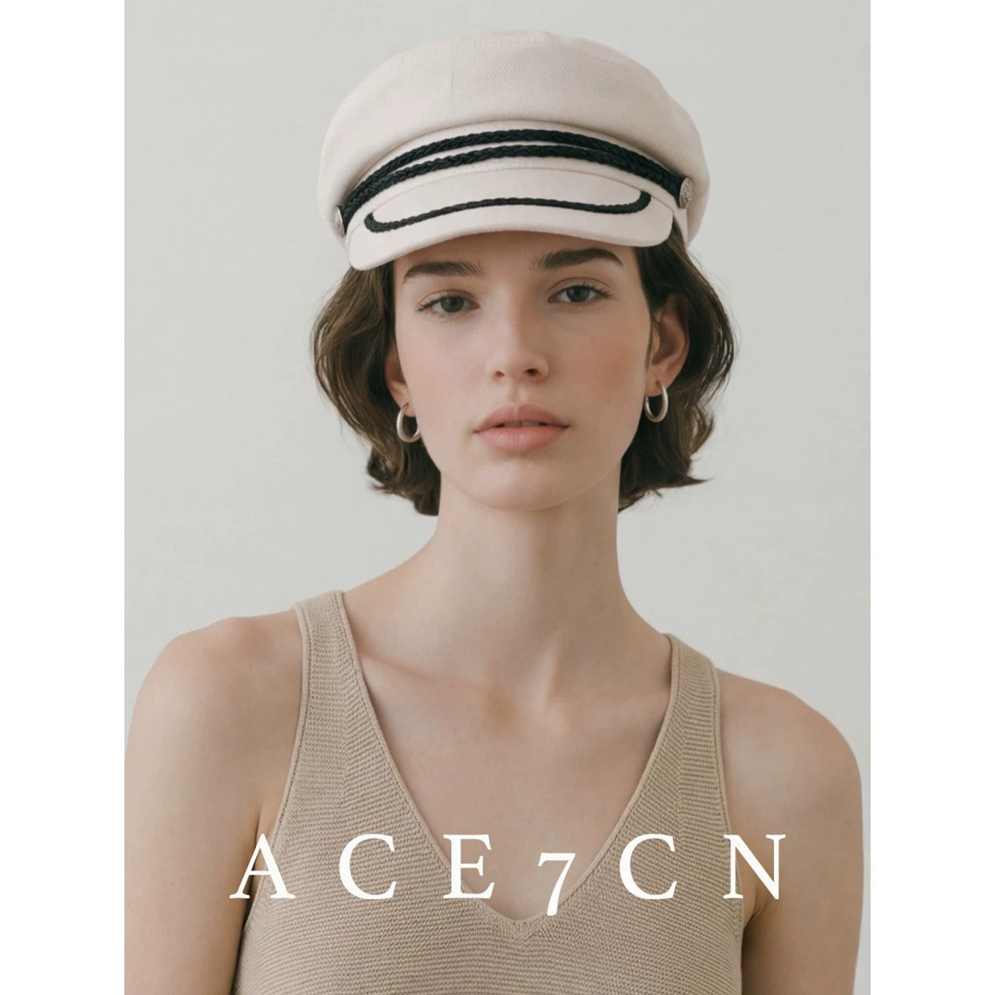 British Vintage Chic Navy Cap Relaxed Classic