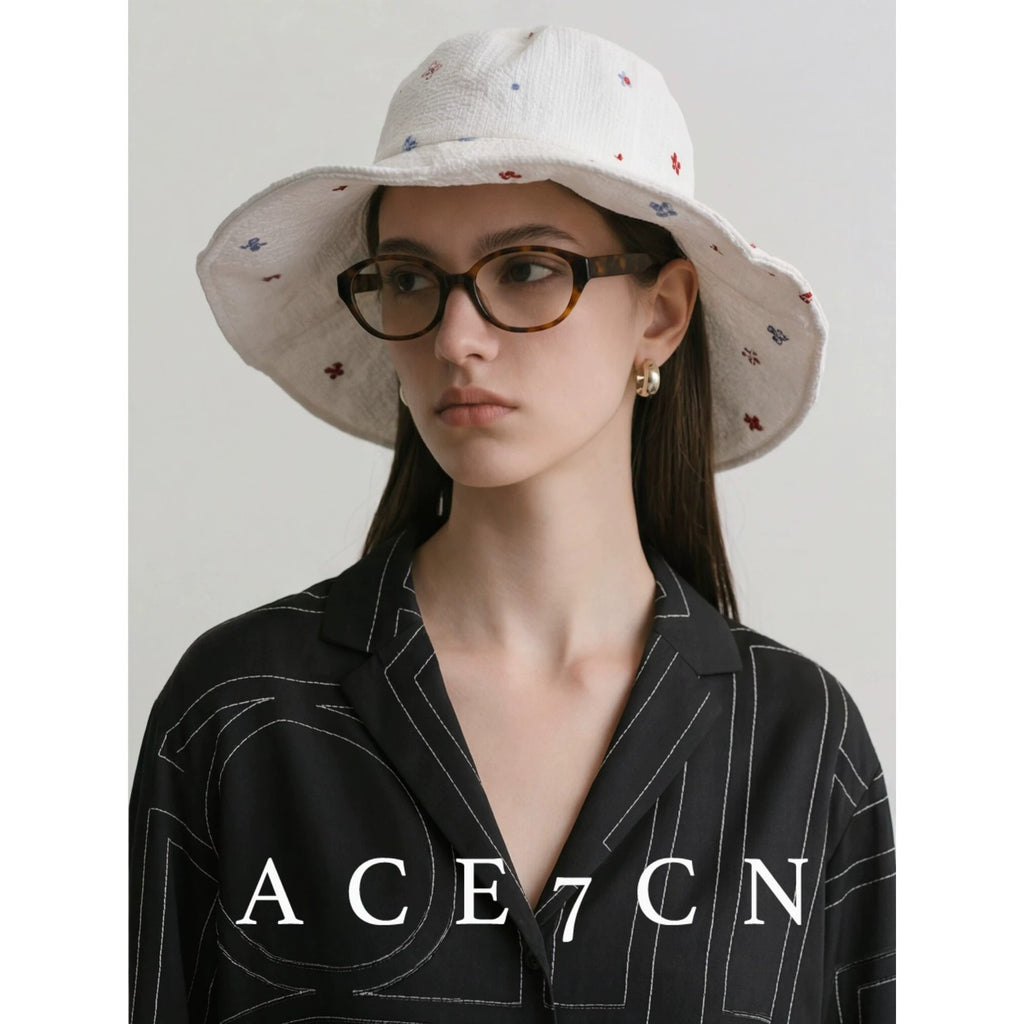 Korean New Pom White Bucket Hat Bucket