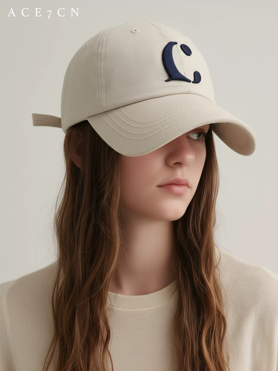 American Vintage Baseball Cap Autumn-Winter Face-Slimming C