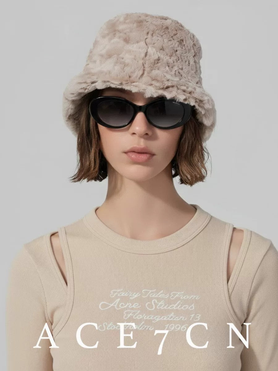 Nordic Hand-Shaped Fluffy Women s Hat Autumn-Winter