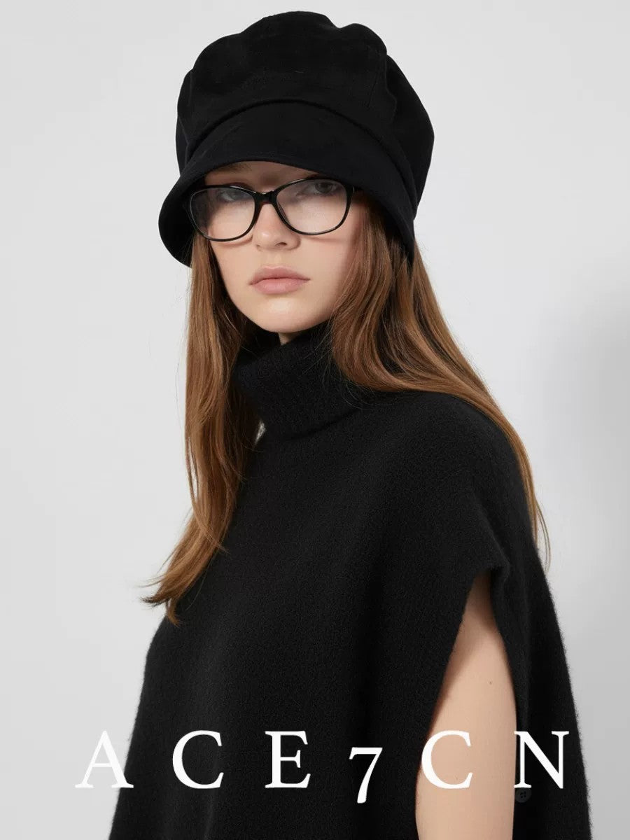British Vintage Suede Newsboy Cap Premium Understated