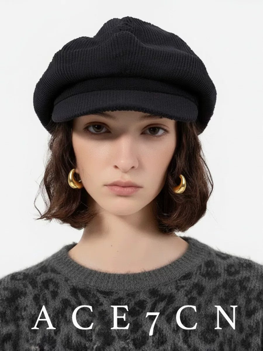British Vintage Corduroy Newsboy Cap Women Autumn-Winter