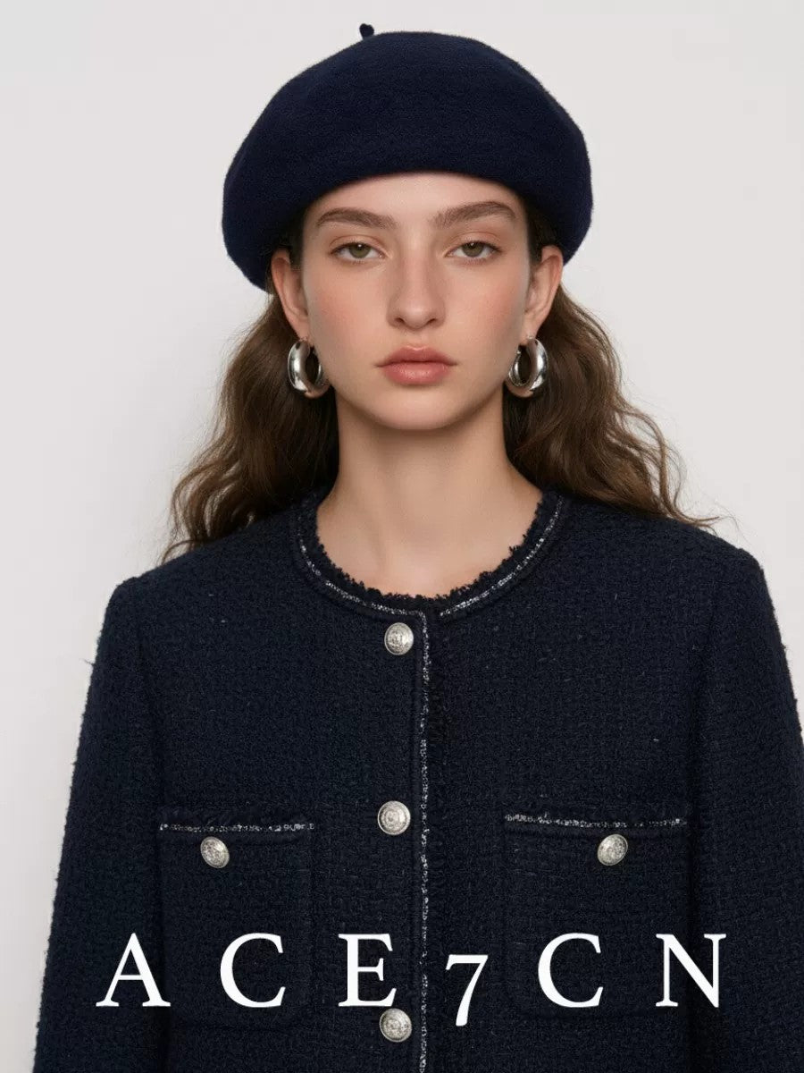 British Vintage Wool Beret Versatile Newsboy Cap