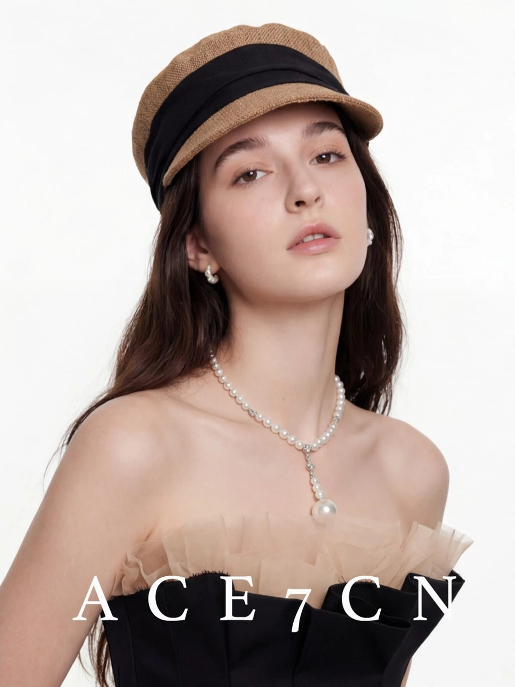 French Classic Cotton-Linen Color-Block Riding Hat Breathable