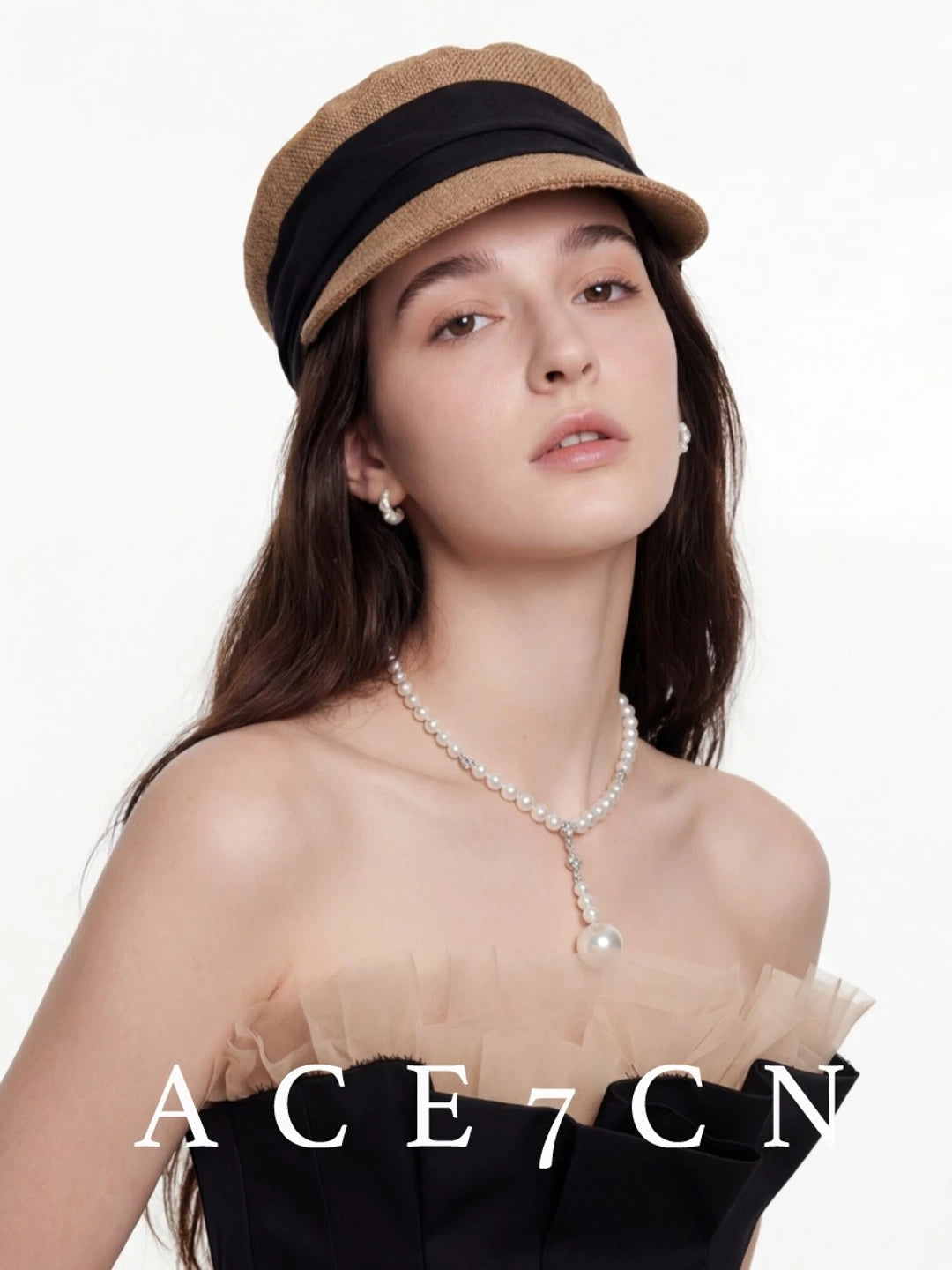 French Classic Cotton-Linen Color-Block Riding Hat Breathable