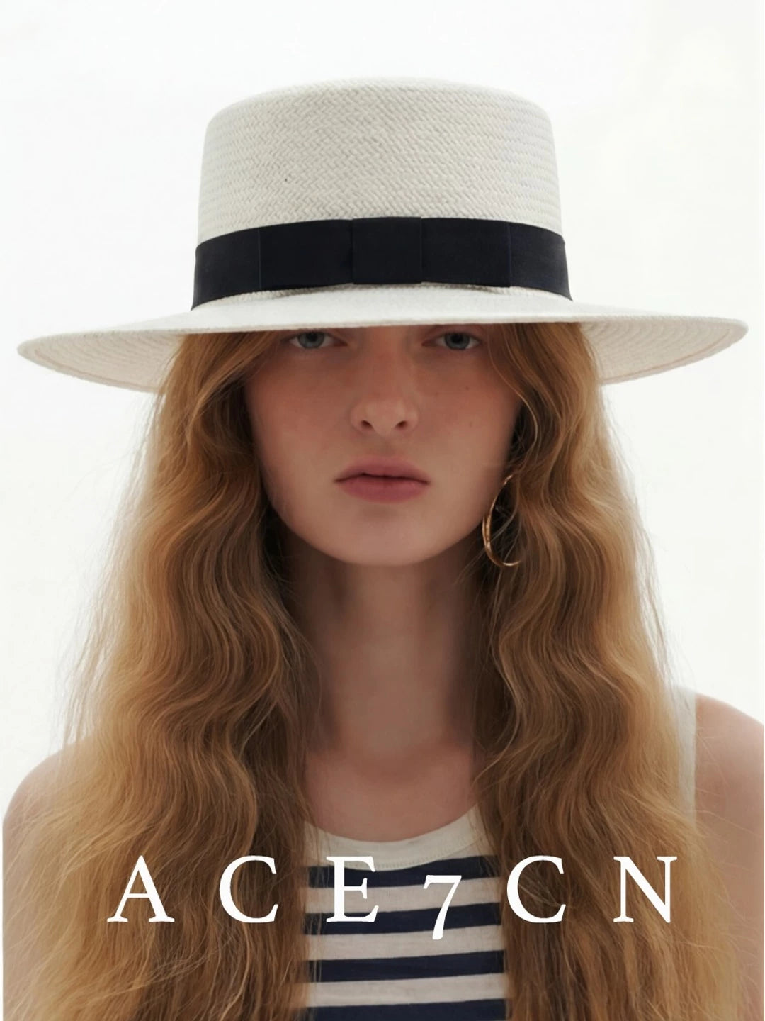 Parisian Tweed White Dress Hat Classic Chic