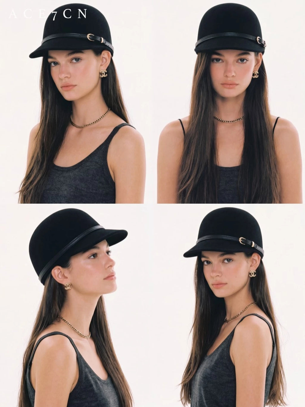 100 Wool 3D Styling Equestrian Hat Japanese
