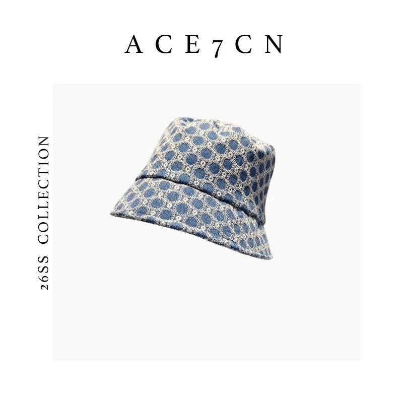 Vintage Elegant Bucket Hat Jacquard Bucket Hat