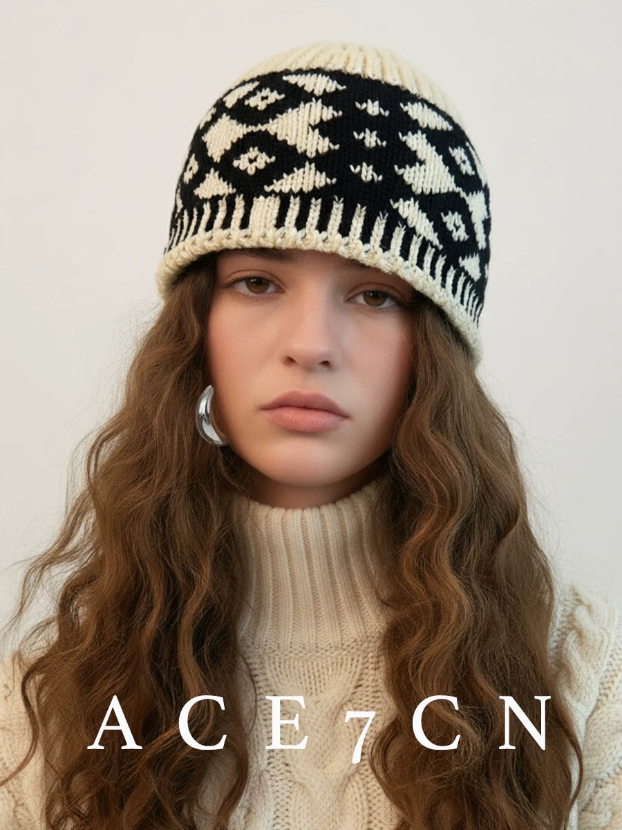Nordic Knit Beanie 2025 A W New