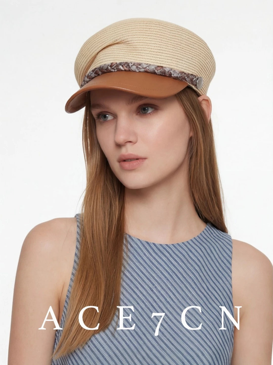British Elegant Equestrian Hat Embellished French Tweed
