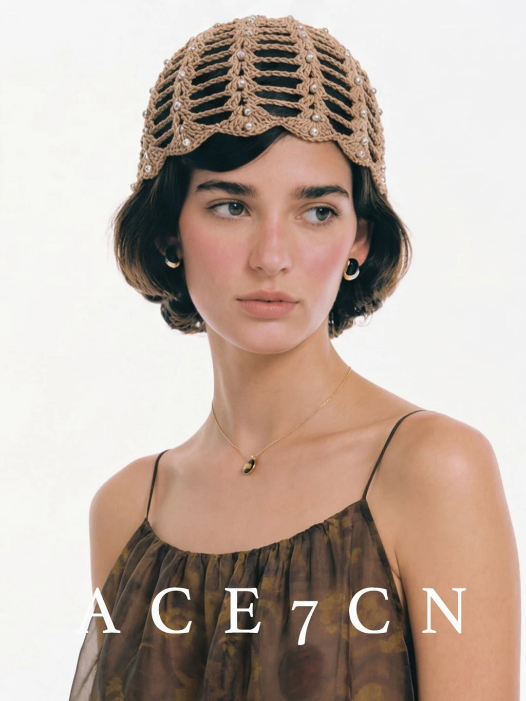 Vintage Elegant Openwork Woven Hat Chic Vintage