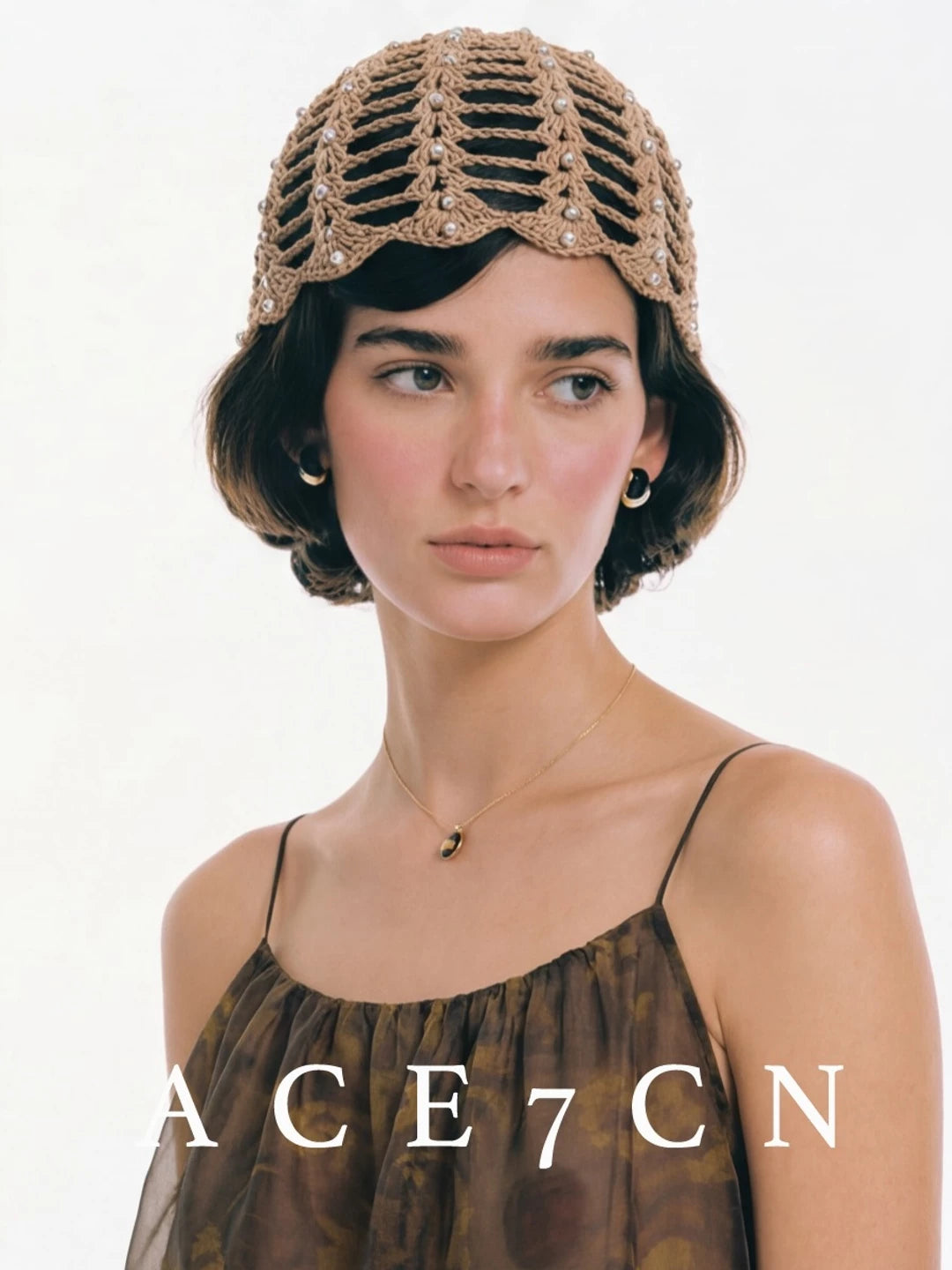 Vintage Elegant Openwork Woven Hat Chic Vintage