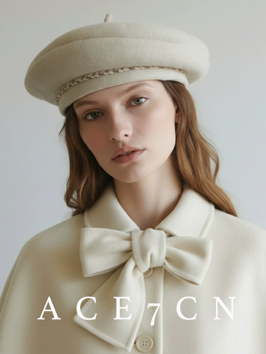 100 Lambswool British Light-Luxury French Premium Vintage