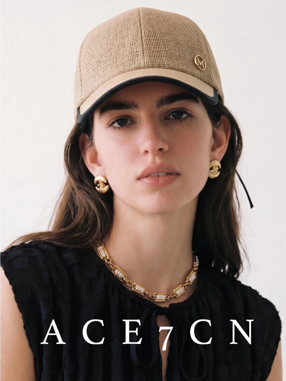 Casual Old-Money Straw-Woven Baseball Cap Urban Chic