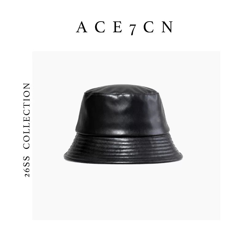 British Classic Bucket Hat Urban Minimalist Sheepskin