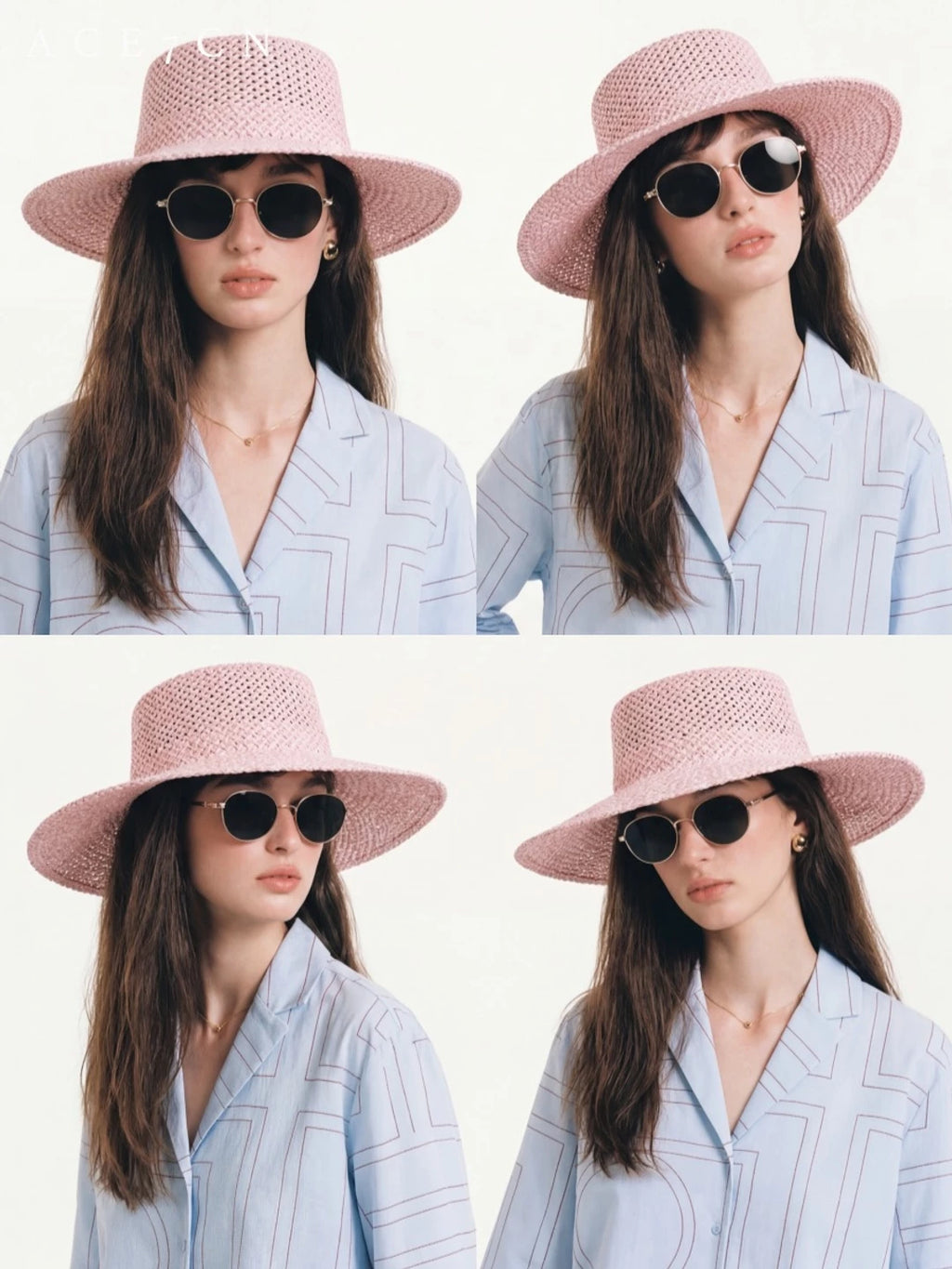 Korean Niche Custom-Dyed Straw Hat Breathable Straw
