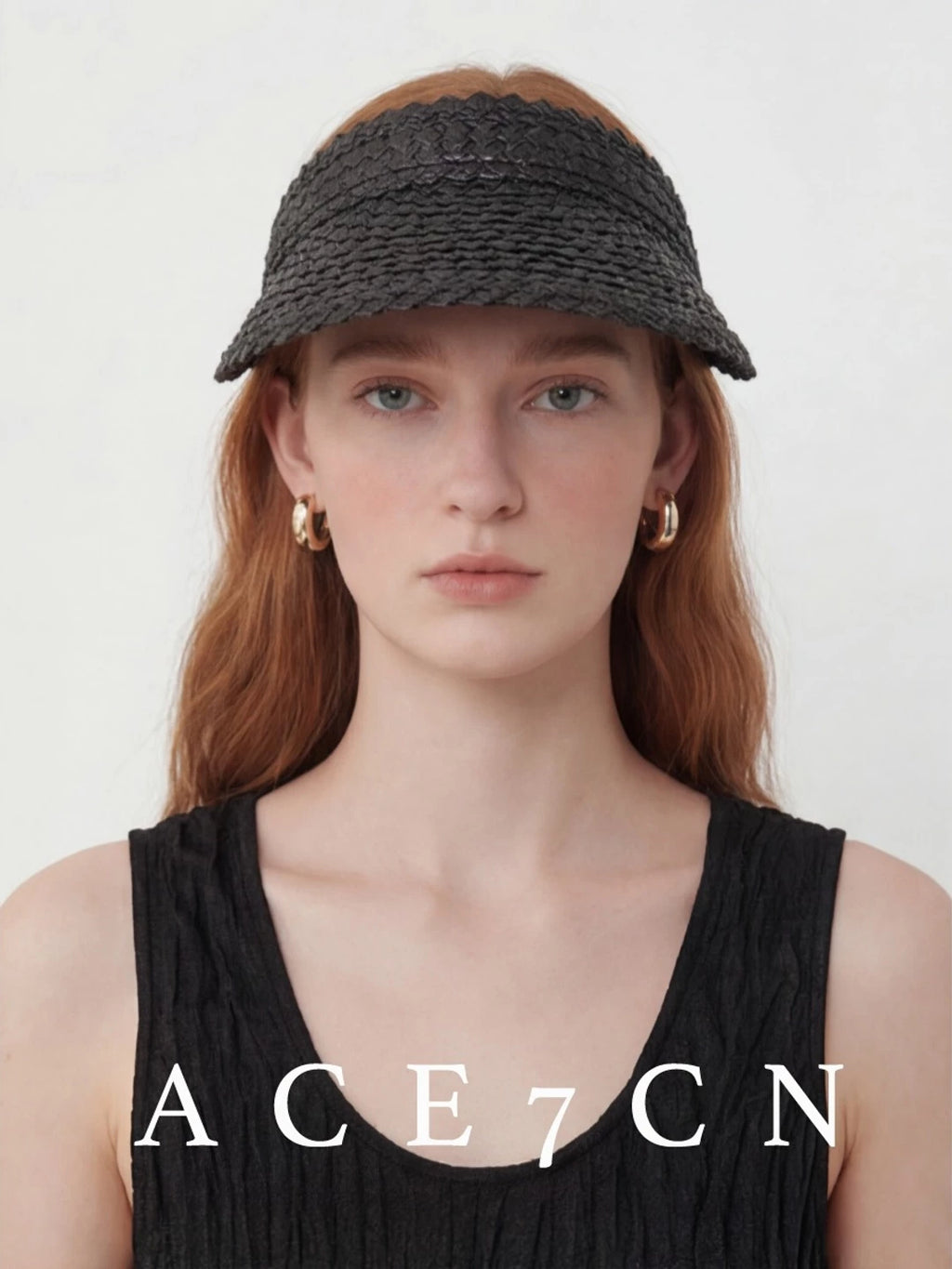 Premium-Texture Wheat-Straw Visor Handmade Sun-Shade Headband Hat