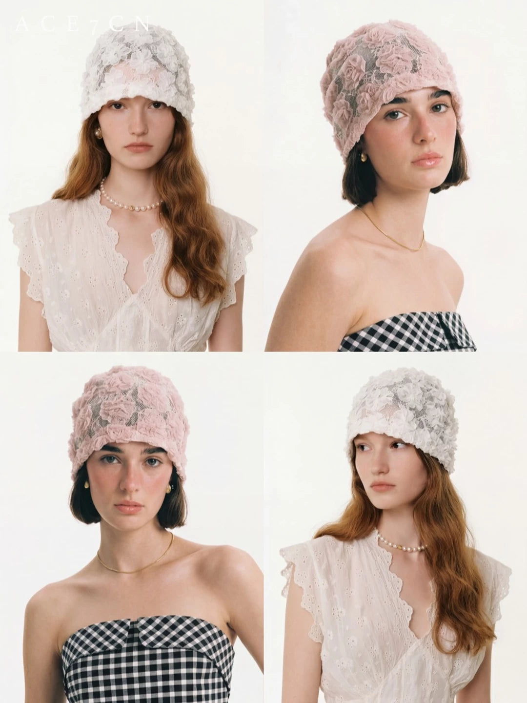 Korean Niche Fairy Floral Hat Classic Headwrap
