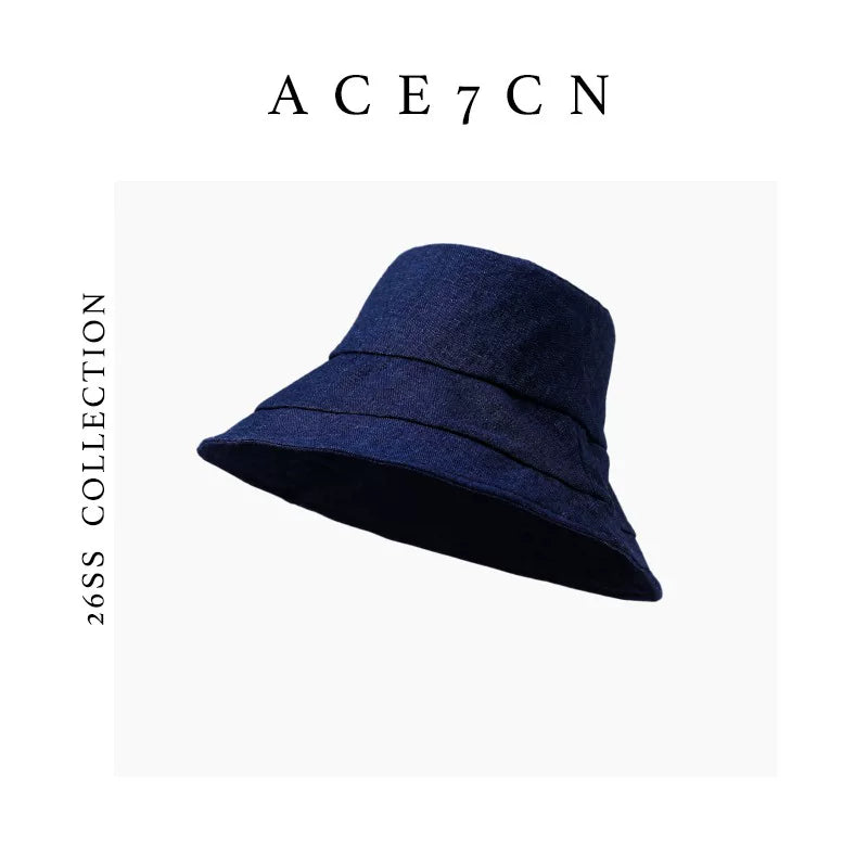 Old-Money Vintage Premium Linen Bucket Hat Wide-Brim