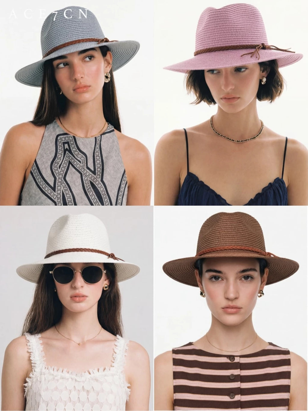 Nordic Chic Panama Straw Hat Straw-Woven Dress