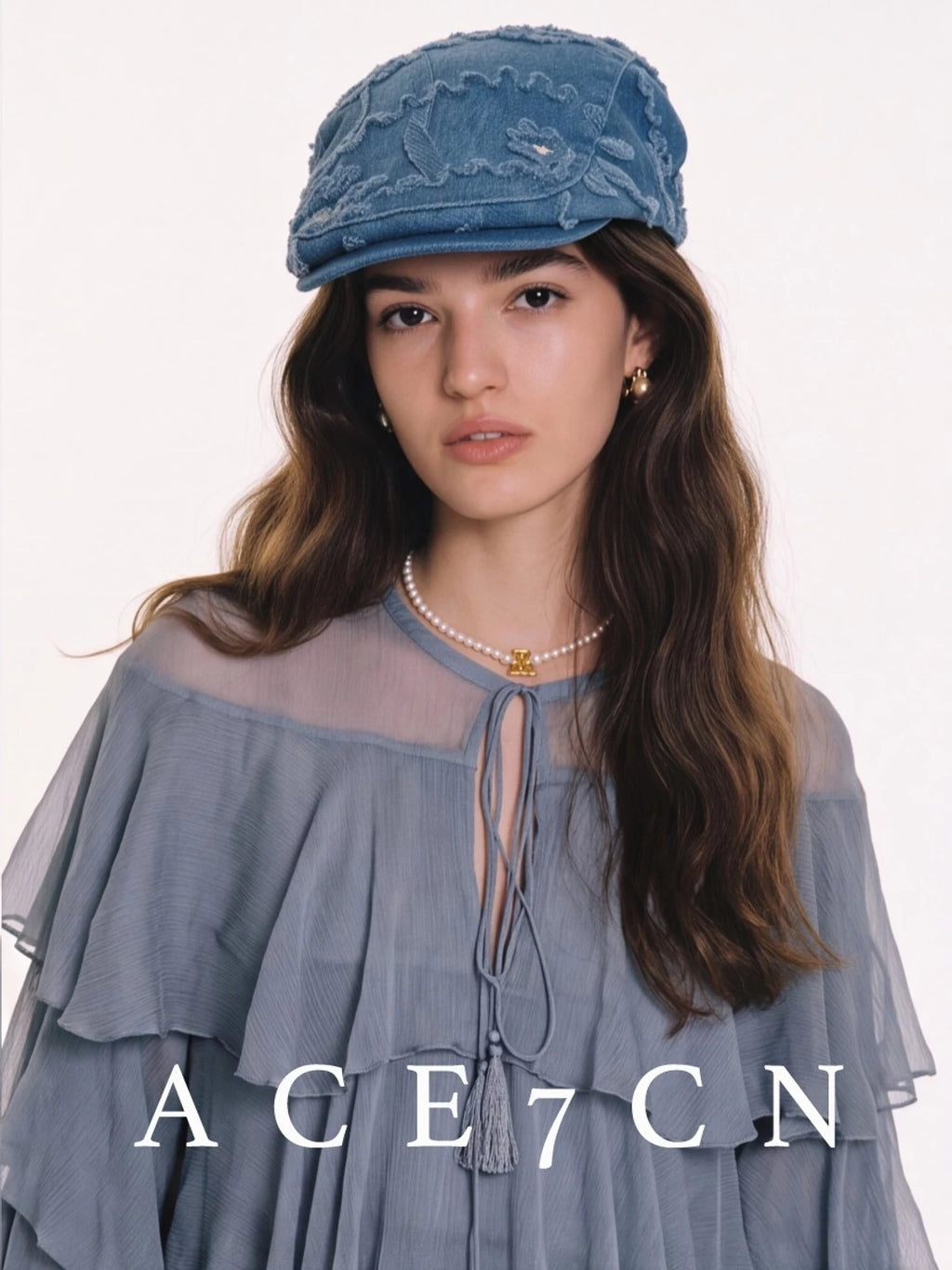 British Old-Money Elegant Flat Cap Denim Styling