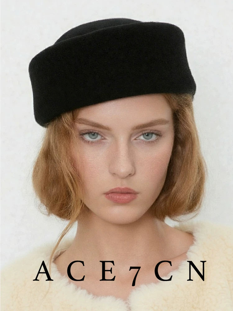 British Vintage Wool Pillbox Hat pillbox hat