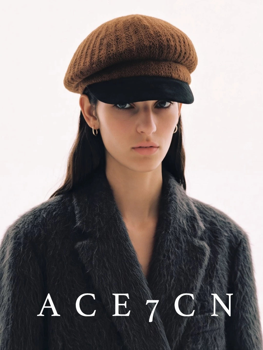 British Vintage Knit Newsboy Cap Japanese Classic
