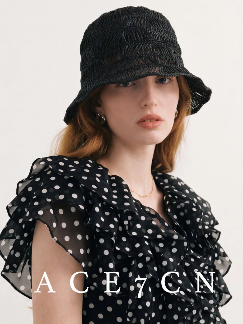 Urban Openwork Bucket Hat Relaxed Lightweight Straw