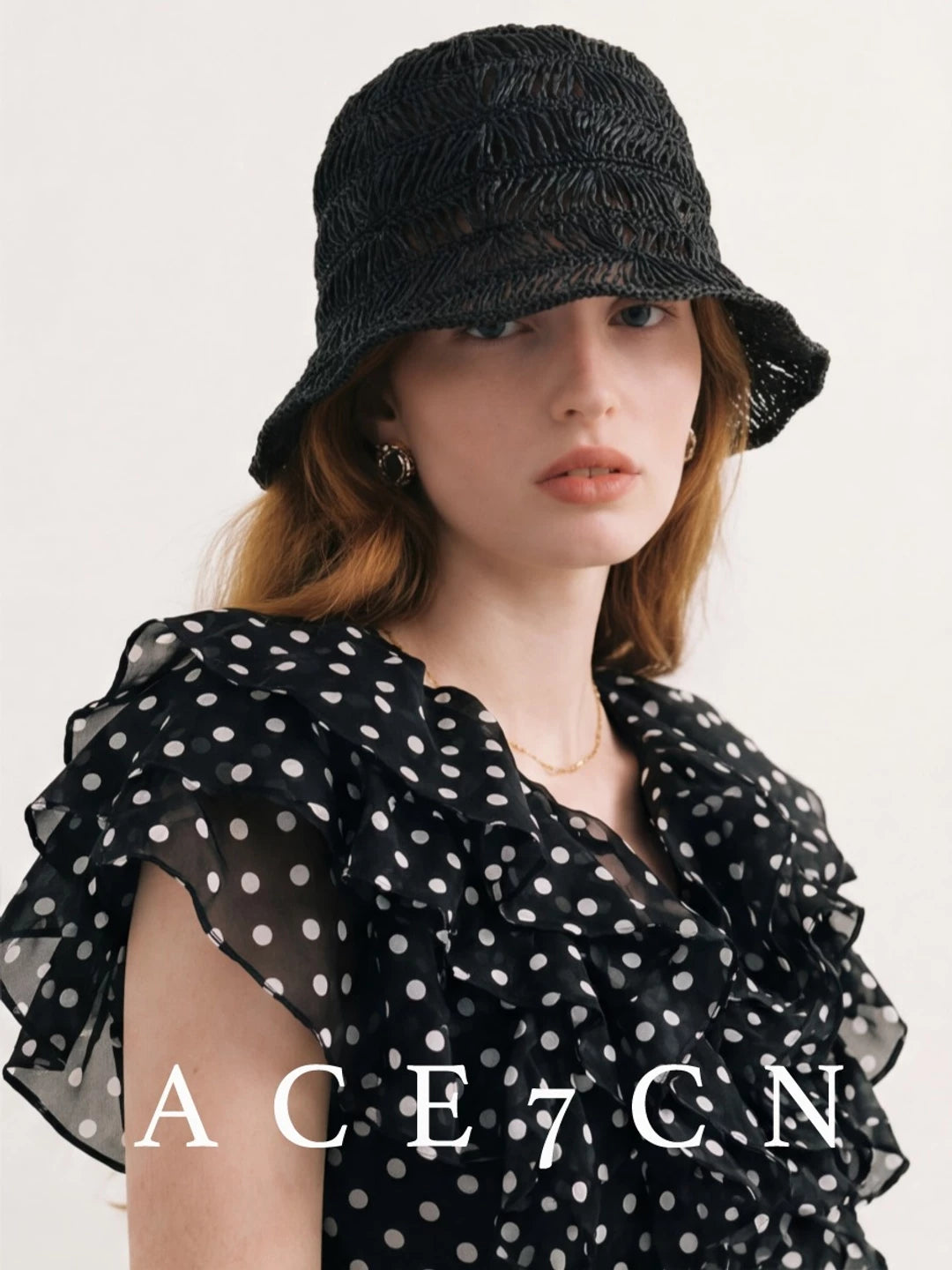 Urban Openwork Bucket Hat Relaxed Lightweight Straw
