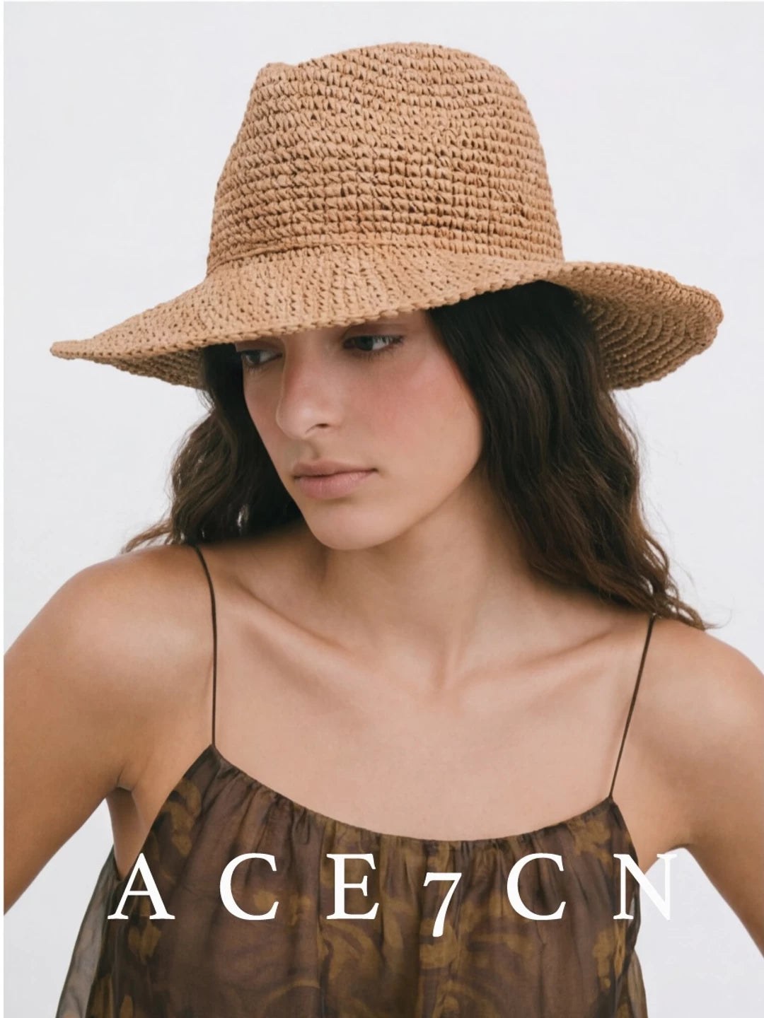 South American Western Straw Hat Minimalist Classic