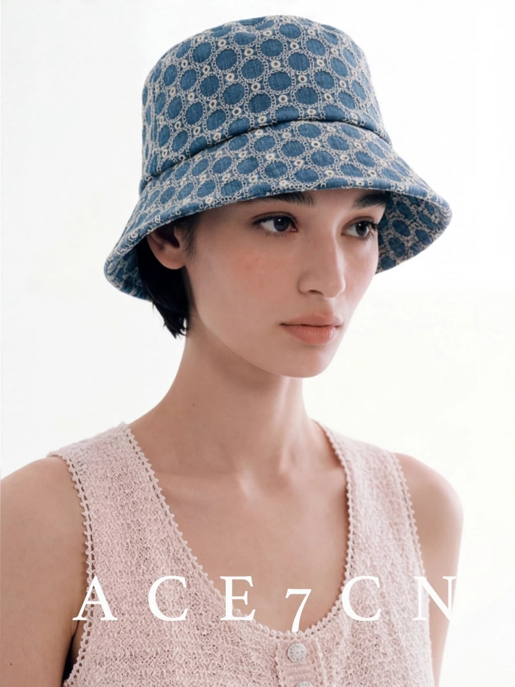 Vintage Elegant Bucket Hat Jacquard Bucket Hat