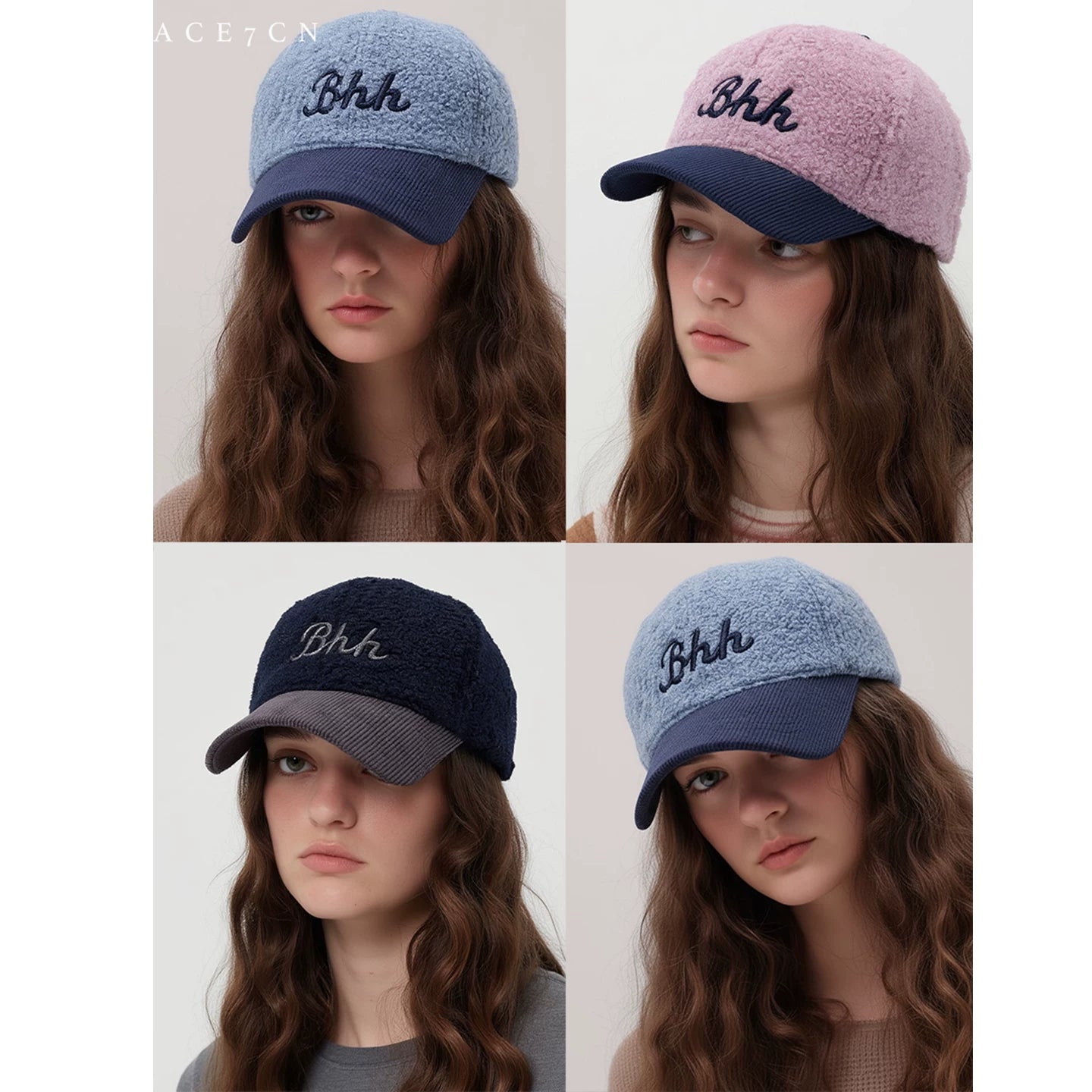 American Vintage Baseball Cap Sherpa Corduroy Hat