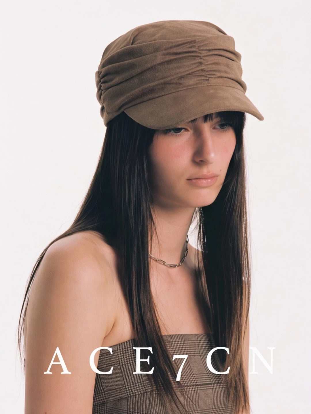 Japanese Niche Handmade Pleated Equestrian Hat Pleated