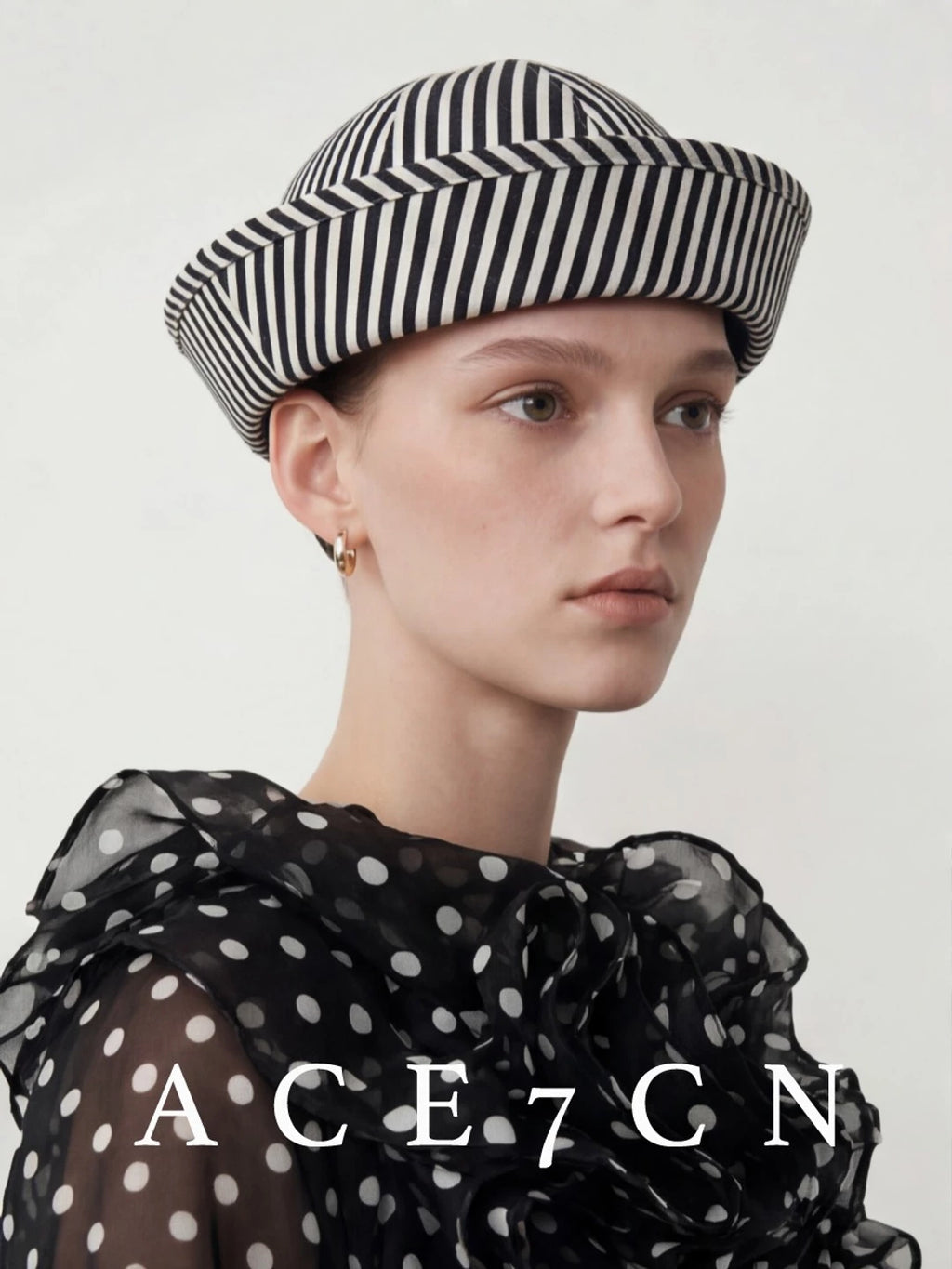 Nordic Niche Striped Roll-Brim Pillbox Hat Sailor