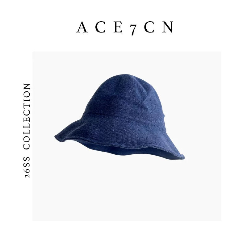 Bucket Hat Casual Breathable Sun Hat Wide-Brim