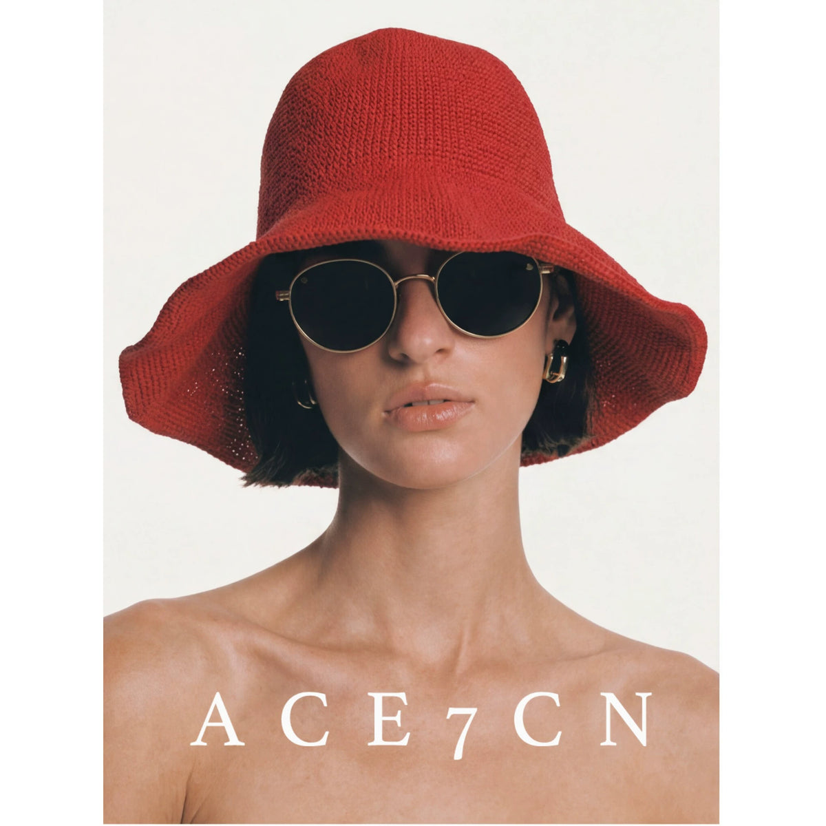 Nordic Classic Wide-Brim Hand-Crochet Bucket Hat Foldable