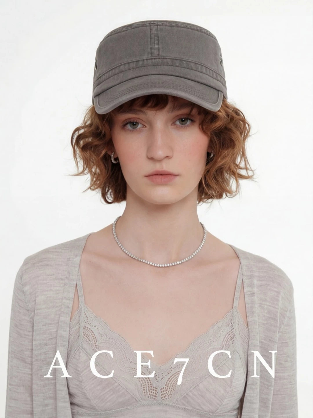 Urban Chic Denim Riding Hat Distressed Denim