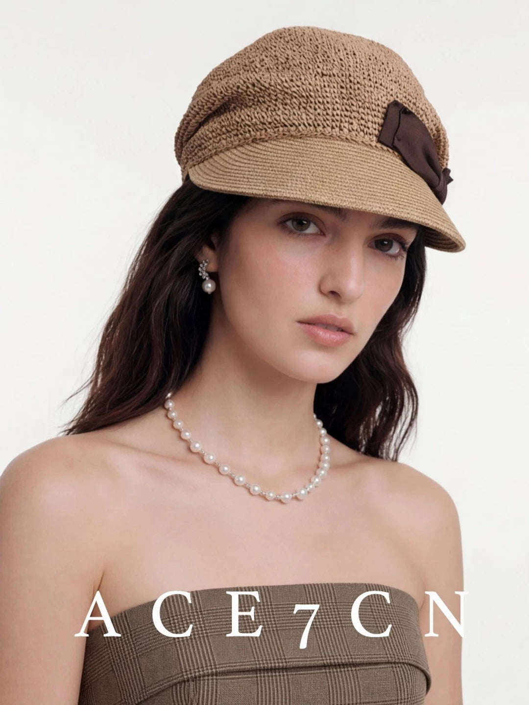 Japanese Classic Straw-Woven Riding Hat Hand-Woven Straw
