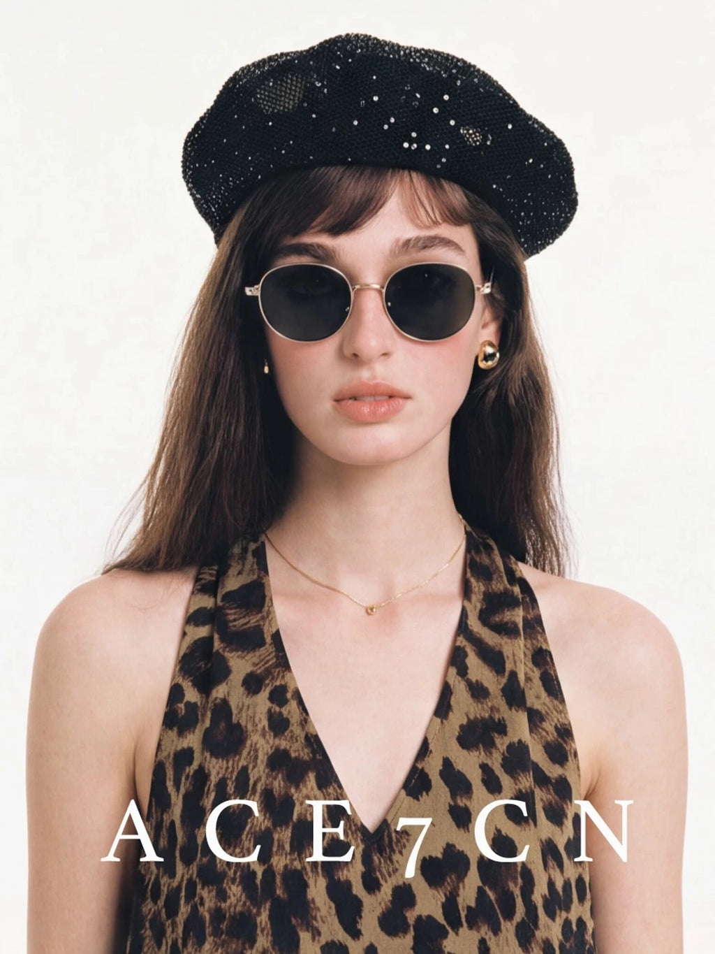 British Classic Subtle-Glitter Beret Sequin Painter Beret