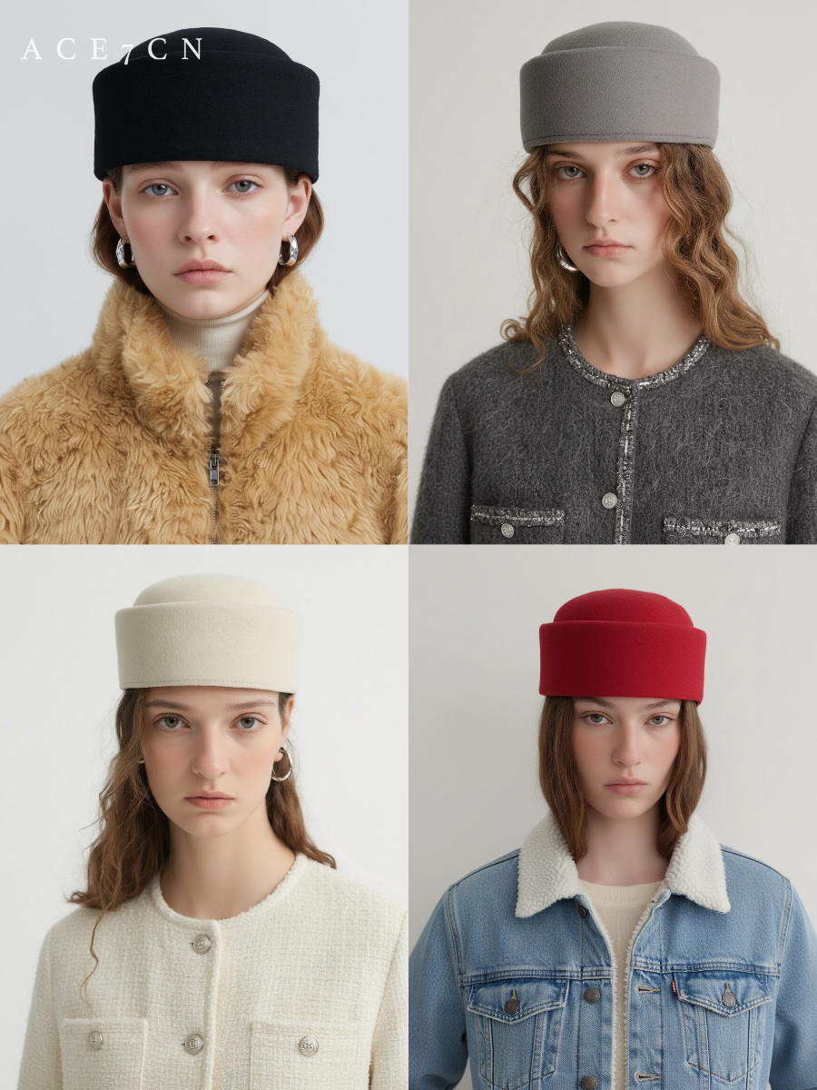 Pillboxhat Pillbox Hat 100 Wool British Vintage